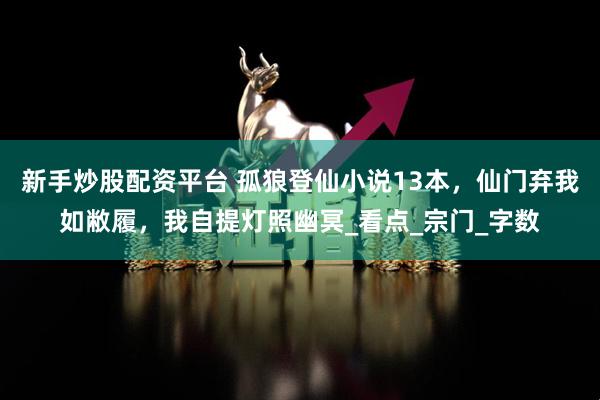 新手炒股配资平台 孤狼登仙小说13本，仙门弃我如敝履，我自提灯照幽冥_看点_宗门_字数